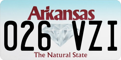 AR license plate 026VZI