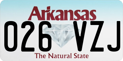 AR license plate 026VZJ