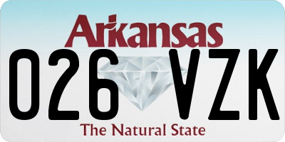 AR license plate 026VZK