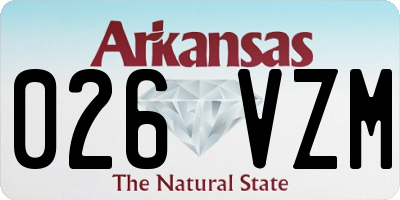 AR license plate 026VZM