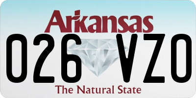 AR license plate 026VZO
