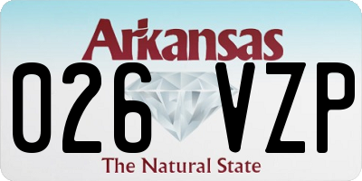 AR license plate 026VZP