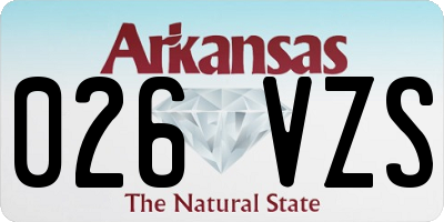AR license plate 026VZS
