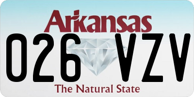 AR license plate 026VZV