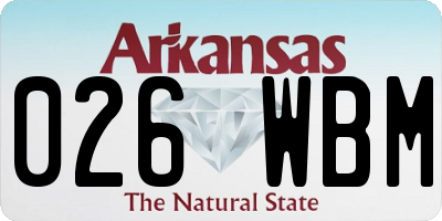 AR license plate 026WBM
