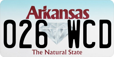 AR license plate 026WCD