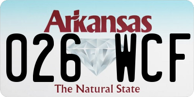AR license plate 026WCF