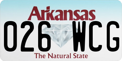 AR license plate 026WCG