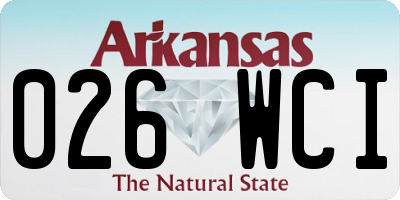 AR license plate 026WCI