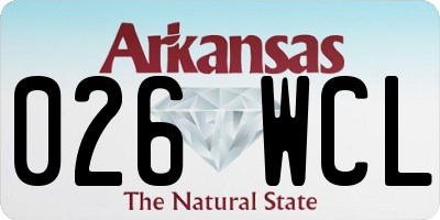 AR license plate 026WCL