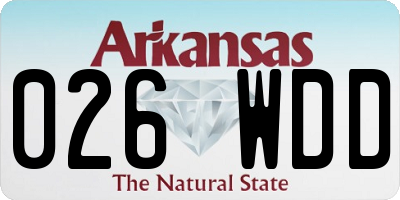 AR license plate 026WDD