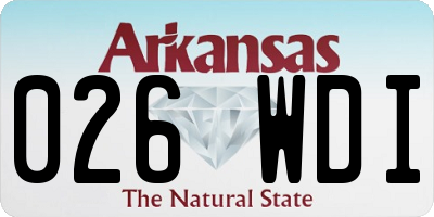 AR license plate 026WDI