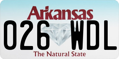 AR license plate 026WDL
