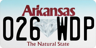 AR license plate 026WDP