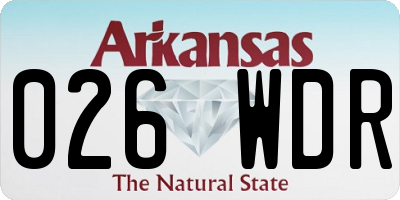 AR license plate 026WDR