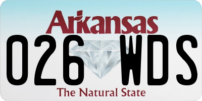 AR license plate 026WDS