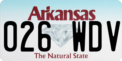 AR license plate 026WDV