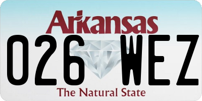 AR license plate 026WEZ