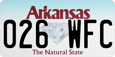 AR license plate 026WFC