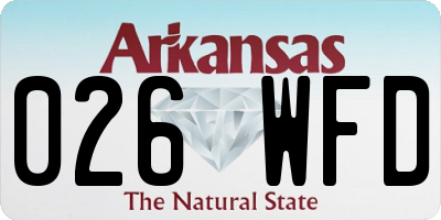 AR license plate 026WFD