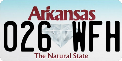 AR license plate 026WFH