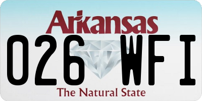 AR license plate 026WFI