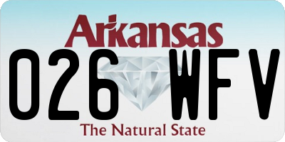 AR license plate 026WFV