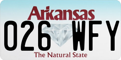 AR license plate 026WFY