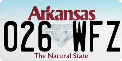 AR license plate 026WFZ