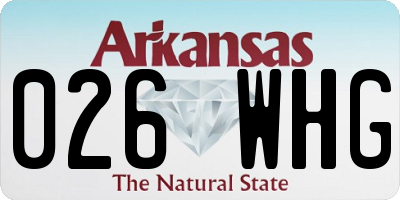 AR license plate 026WHG