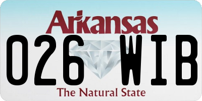 AR license plate 026WIB