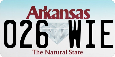 AR license plate 026WIE