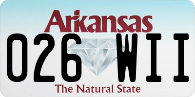 AR license plate 026WII