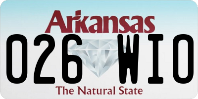 AR license plate 026WIO