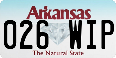 AR license plate 026WIP