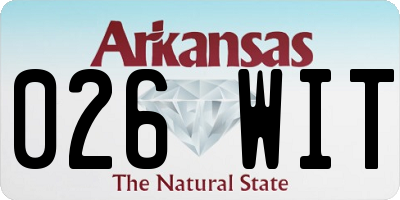 AR license plate 026WIT