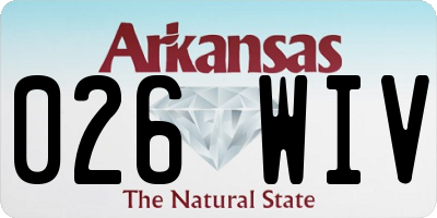 AR license plate 026WIV