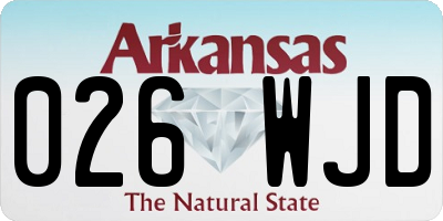 AR license plate 026WJD