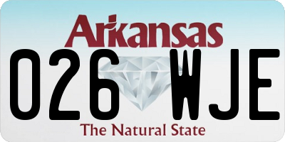 AR license plate 026WJE