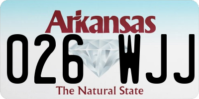 AR license plate 026WJJ