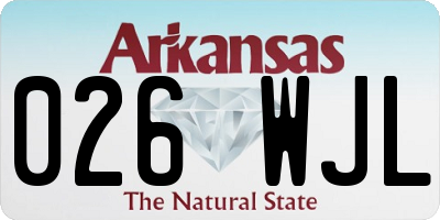 AR license plate 026WJL