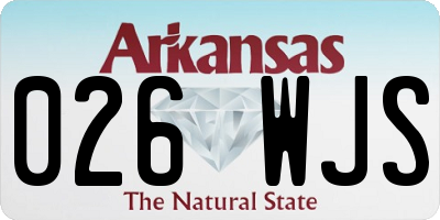 AR license plate 026WJS