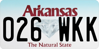 AR license plate 026WKK