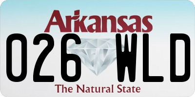 AR license plate 026WLD
