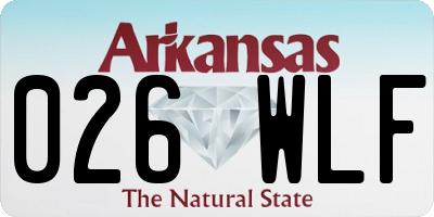 AR license plate 026WLF