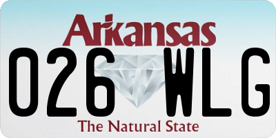 AR license plate 026WLG
