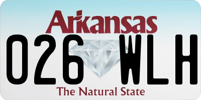 AR license plate 026WLH