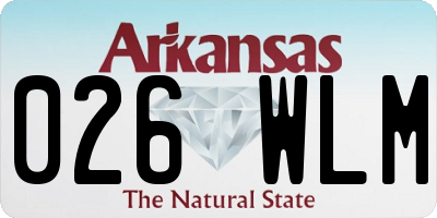 AR license plate 026WLM