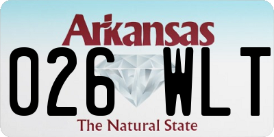 AR license plate 026WLT