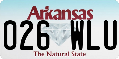 AR license plate 026WLU